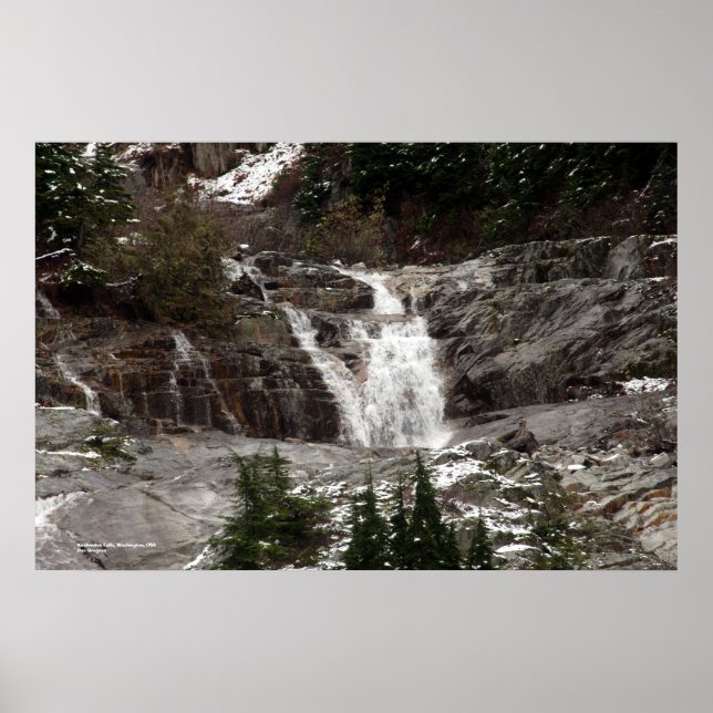 Poster Keekwulee Falls, Washington, EUA (Frente)