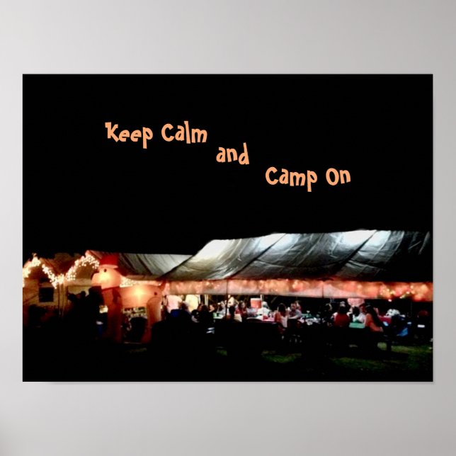 Poster  Keep Calm and Camp On (Frente)