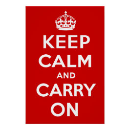 Póster Keep Calm and Carry On