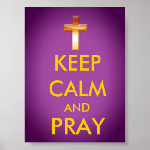 PÓSTER KEEP CALM AND PRAY
