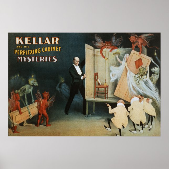 Poster Kellar e seus mistérios do armário perplexador (Frente)