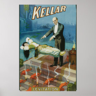 Póster Kellar Levitation Vintage Advertisement