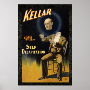 Poster Kellar o Mágico II Reemita a Vintage 36 x 24 Pos
