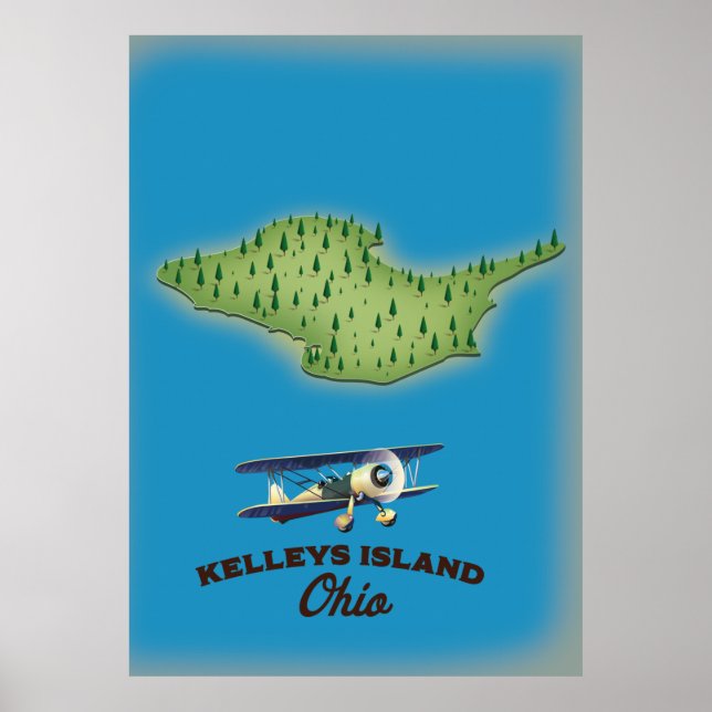 Poster Kelleys Island Ohio (Frente)