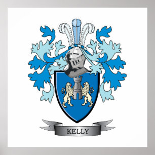 Póster Kelly Family Crest