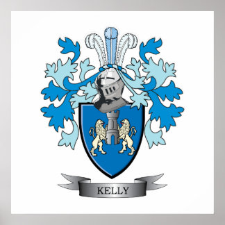 Póster Kelly Family Crest