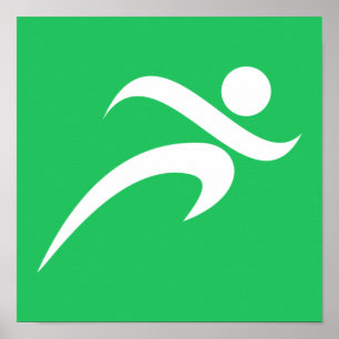 Poster Kelly Green Running