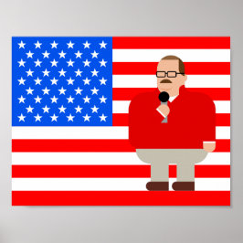 Póster Ken Bone Poster: Bandeira Americana
