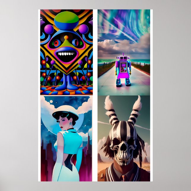 Poster Ken Gage 4-in-1 Pop Art Series A (Frente)