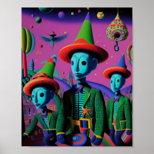 Poster Ken Gage Fiesta Psychedelic