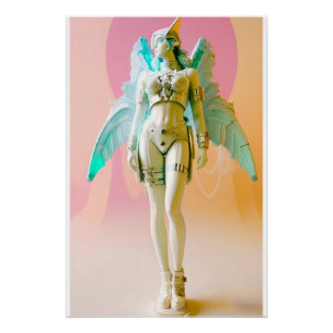 Póster Ken Gage Future Perfect Vaporwave Anjo