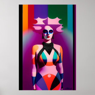 Poster Ken Gage Rainbow, gravity Pop Surrealismo