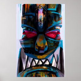 Poster Ken Gage Tiki Magestique Pop Surrealismo