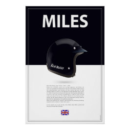 Póster Ken Miles Helmet