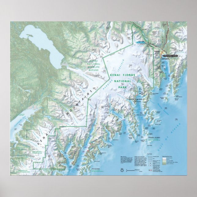 Póster Kenai Fjords (Frente)