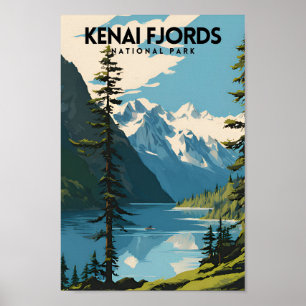 Poster Kenai Fjords National Park Viagem PS