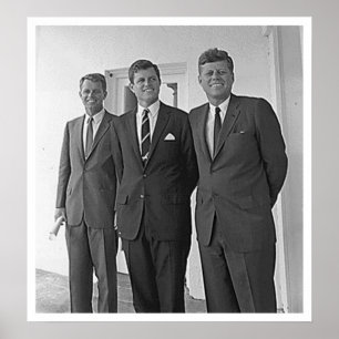 Póster Kennedy Brothers, John, Ted, Robert