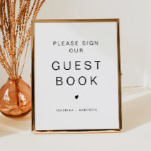 KENNEDY Minimalista Assine Nosso Casamento De Gues