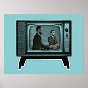 Poster Kennedy Nixon 1960 TV Debate