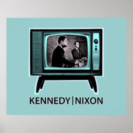 Póster Kennedy Nixon 1960 TV Debate