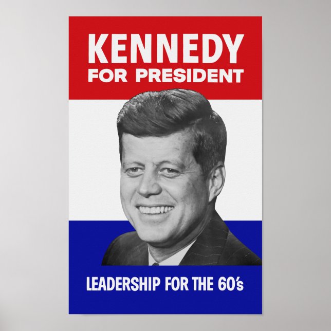 Poster Kennedy Para Presidente 1960 (Frente)