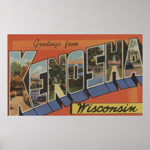 Póster Kenosha, Wisconsin - grandes cenas da letra