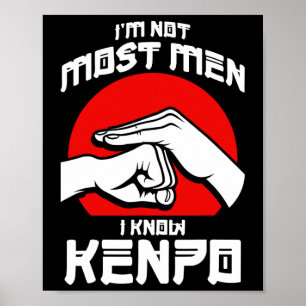 Poster Kenpo, Autodefesa agressiva, Karate Artes Marciais