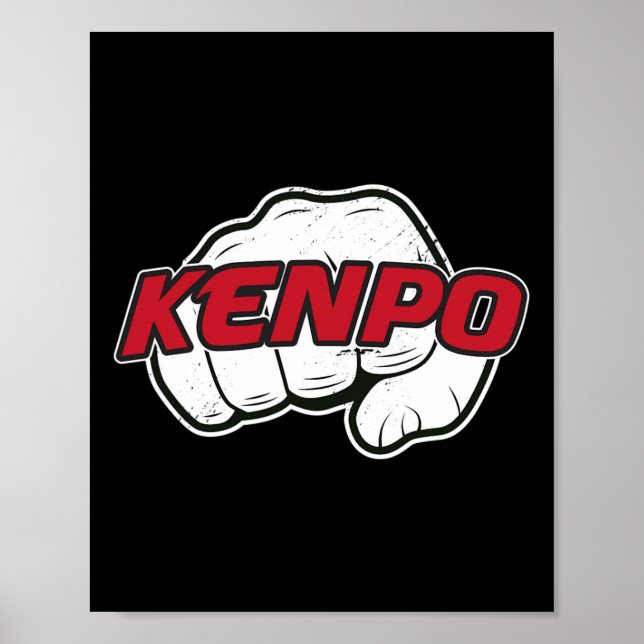 Poster Kenpo Karate Arts Martial Autodefesa (Frente)