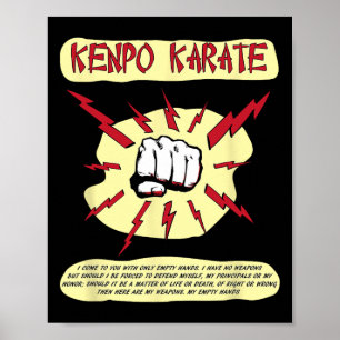 Poster Kenpo Karate Autodefesa Artes Marciais