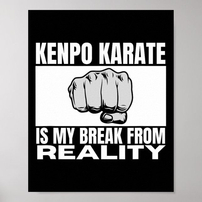 Poster Kenpo Karate É Minha Quebra Da América Engraçada (Frente)