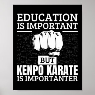 Poster Kenpo Karate Education é importante americano engr