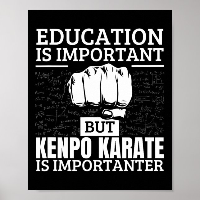 Poster Kenpo Karate Education é importante americano engr (Frente)