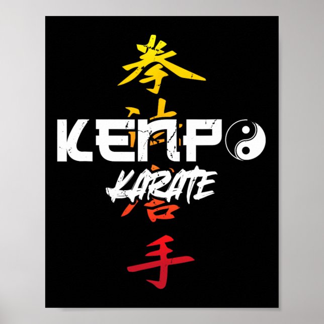 Poster Kenpo Karate Karate (Frente)