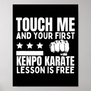 Poster Kenpo Karate Lição Para Treinador Livre Engraçado 