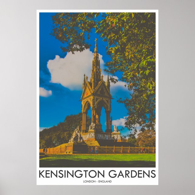 Poster Kensington Gardens, Londres, Inglaterra (Frente)
