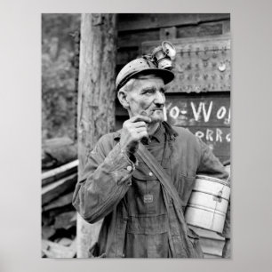 Poster Kentucky Coal Miner - 1946 - Russell Lee