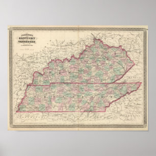 Póster Kentucky e Tennessee