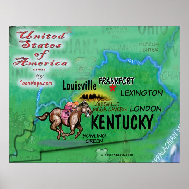 Póster Kentucky EUA (Frente)