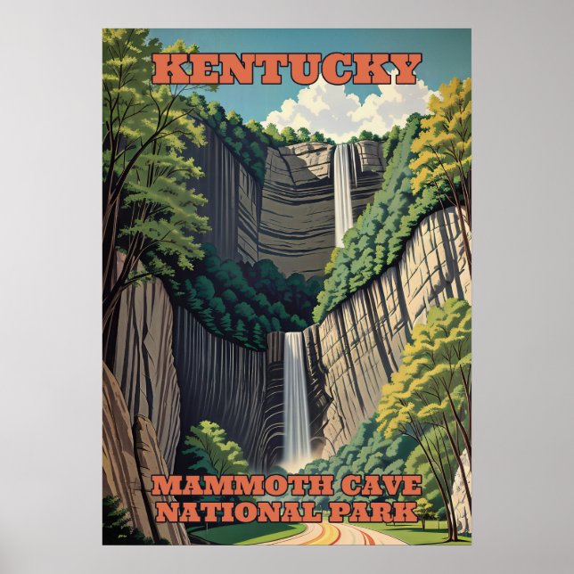 Poster Kentucky Mammoth Cave National Park V01 (Frente)