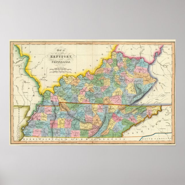 Póster Kentucky, Tennessee 4 (Frente)