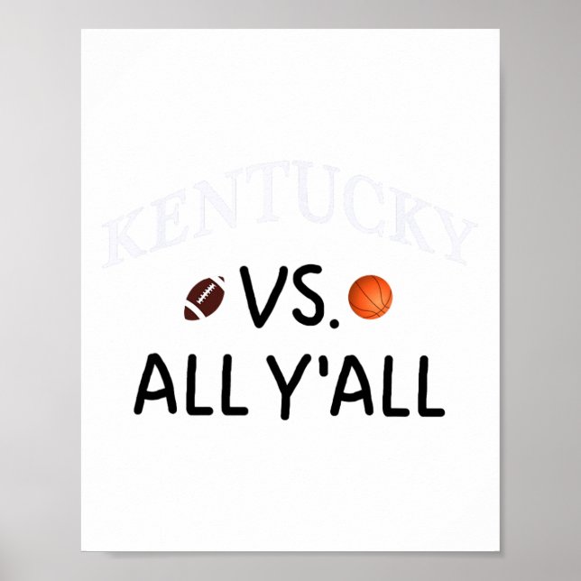 Poster Kentucky Vs. All Y-All Pegll Sketll (Frente)