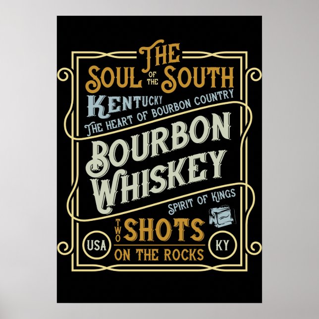 Poster Kentucky Whiskey (Frente)