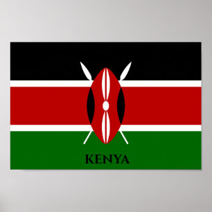 Poster Kenya Flag , África