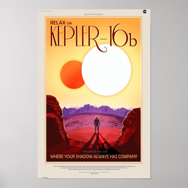 Póster Kepler-16b (Frente)