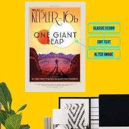 Poster Kepler-16b - Turismo Espacial