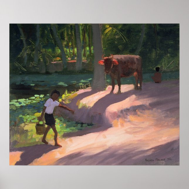 Póster Kerala Backwater Índia 1996 (Frente)