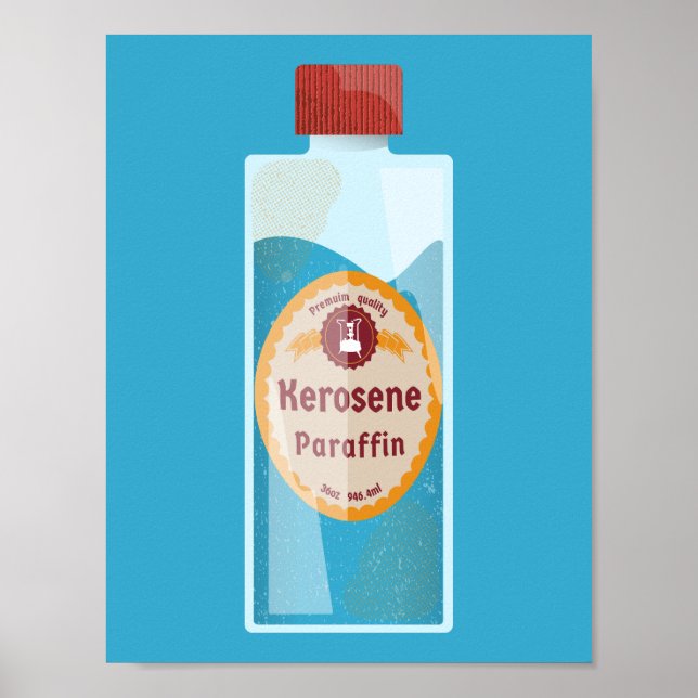 Poster Kerosene Bottle Parffin (Frente)