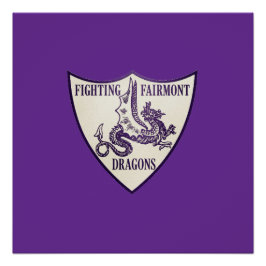 Póster Kettering, Ohio Fighting Fairmont Dragons Logo