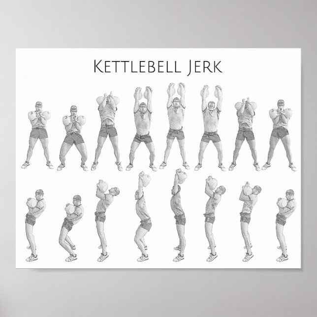 Póster Kettlebell Jerk (Frente)