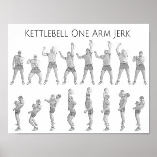 Póster Kettlebell One Arm Jerk